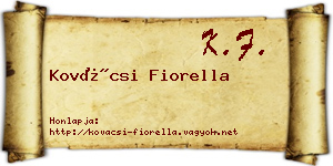 Kovácsi Fiorella névjegykártya