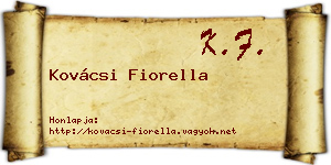 Kovácsi Fiorella névjegykártya